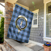 McKay Blue Tartan Crest Garden Flag